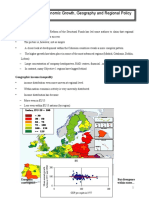 7η Economic Growth, Geography and Regional Policy