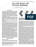 TEMA 4. Lenel, F. V., & Ansell, G. S. (1982) - The State of The Science and Art of Powder Metallurgy. JOM, 34 (2), 17-29 PDF