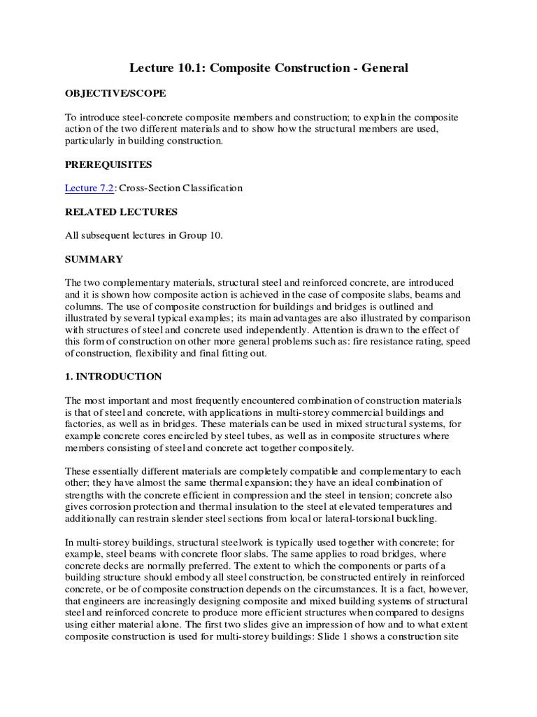 Composite Structure PDF | Download Free PDF | Beam (Structure) | Bending