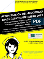 ACTUALIZACION ALGORITMO DIAGNOSTICO ENFERMERO 2019 CON EDICION 2018-2020