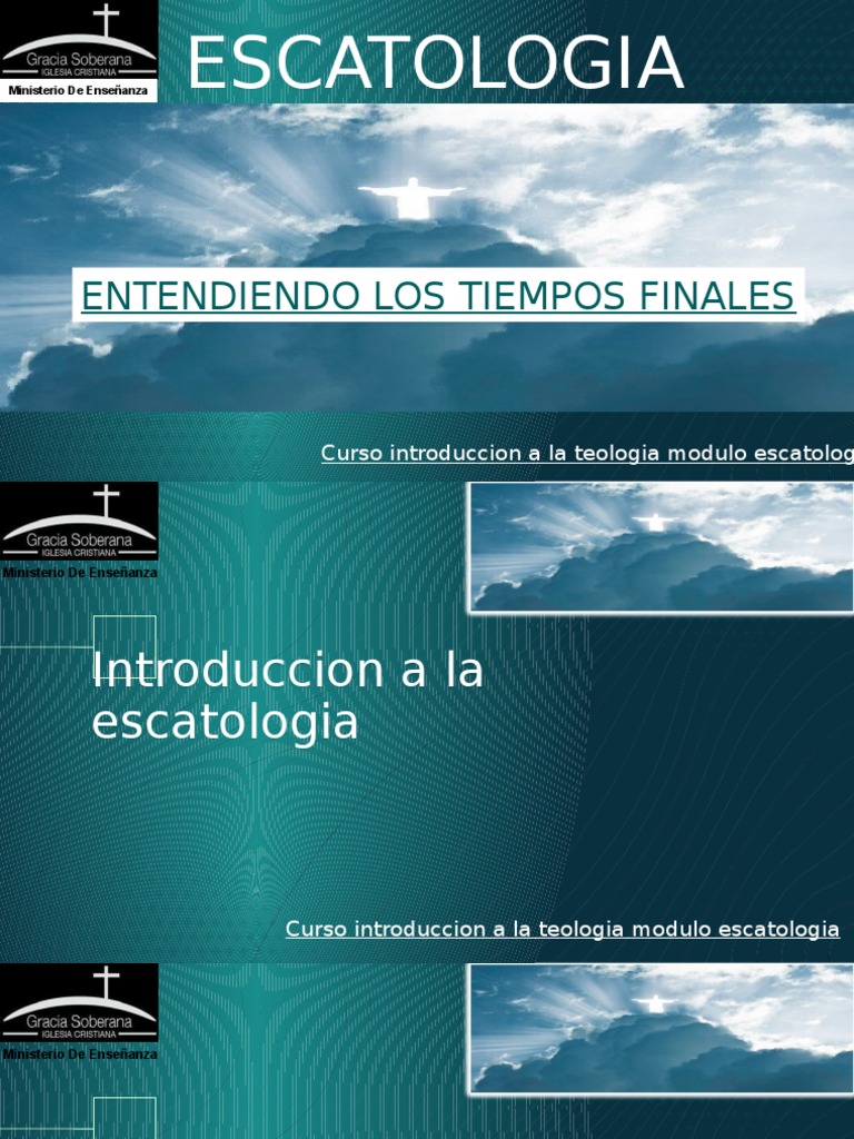 ESCATOLOGIA Entendiendo Los Tiempos Finales 2 | PDF | Escatología ...