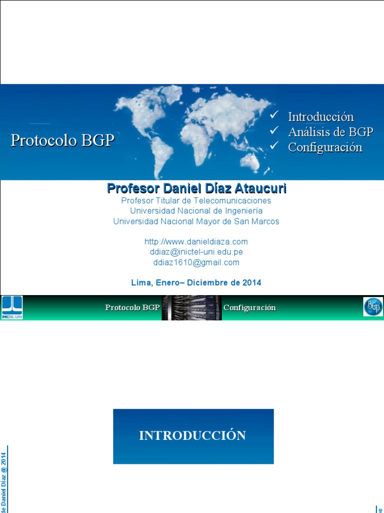 Protocolo BGP | PDF | Enrutador (Computación) | Estándares de internet