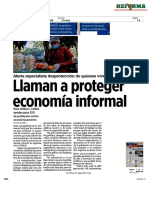 Llaman a Proteger a la Economia Informal