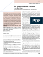 Acrylic Planas Direct Tracks For Anterior Crossbite Correction in Primary Dentition