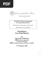 Final Report Case Study Reports By: University of Florence DIE Irea