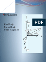 The V.D. is as shown:: - Φ: load P.F. angle - Φ: no load P.F. angle - Φ: transf. P.F. angle at load