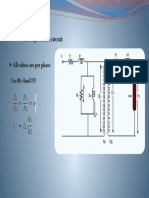  The equivalent circuit::  All values are per phase Cos Φ =load P.F