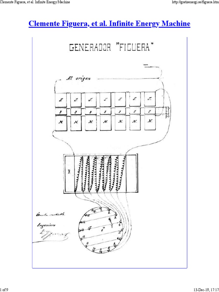 Figuera's Infinite Energy Concepts | PDF | Inductor | Inductance
