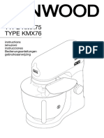 Manual Kenwood KMX75 - KMX76 A5 Multilingual PDF