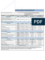 General Schedule of Activities by Subject in The Public Accounting Program