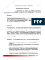 Administración de Procesos Y Contratos Resolución de Ejercicios