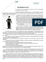 tal como se solicitó. - Resume de manera concisa y optimizada para  el contenido del documento, enfocándose en los difíciles comienzos de Charles Chaplin como actor, que es lo que narra el texto