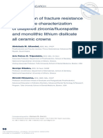 Comparison of Fracture Resistance and Fracture Characterization of Bilayered Zirconiafluorapatite and Monolithic Lithium Disilicate All Ceramic Crowns ART#1 PDF