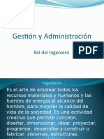 Gestión y Administración Rol Del Ingeniero