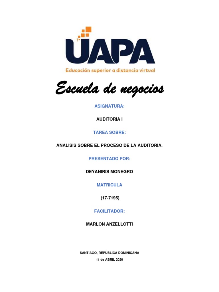 Análisis del Proceso de Auditoría Financiera | PDF | Auditoría | Economias