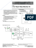 Optical Sensor For Heart Rate Monitor IC: Datasheet