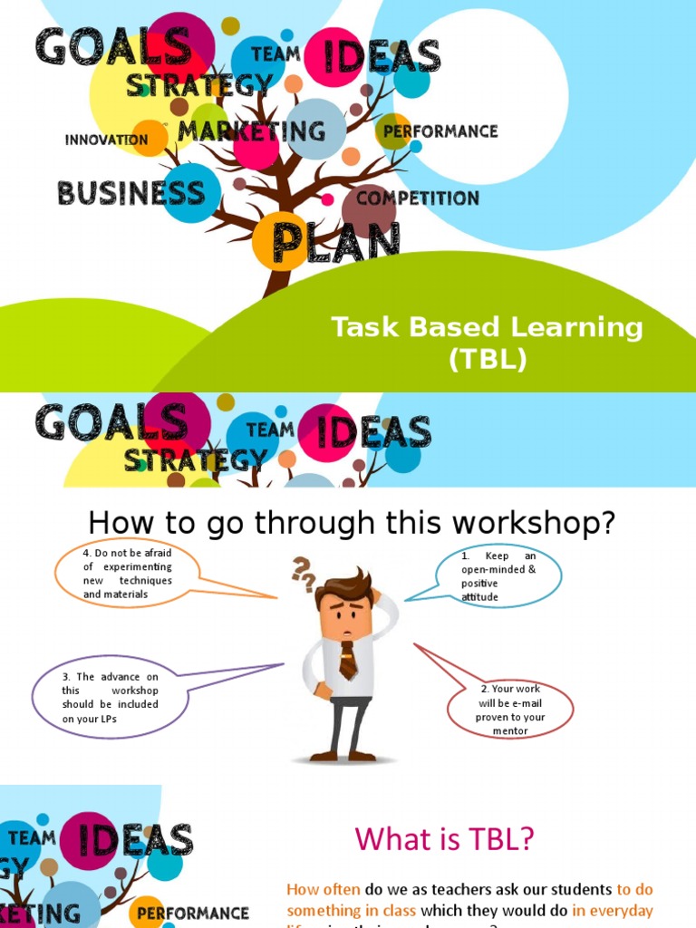 Task-Based Learning Workshop Guide | PDF | Learning | Applied Psychology