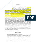 Ejemplo de Caso Consultorio Juridico