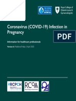 Coronavirus (COVID-19) Infection in Pregnancy: Information For Healthcare Professionals