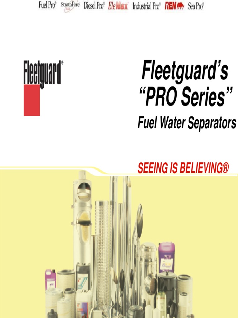 Fuel Pro Tecnology PDF Diesel Engine Water