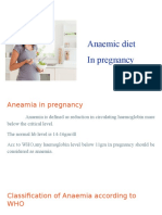 Anaemic Diet in Pregnancy