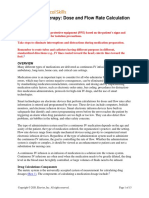 Intravenous Therapy: Dose and Flow Rate Calculation - Ce: Alert