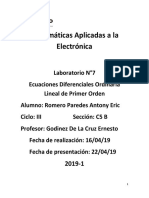 Matematica Aplicada A La Electronica - Lab 07 PDF