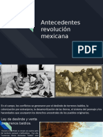 Antecedentes Revolución Mexicana