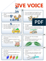 Passive Voice Speaking Cards CLT Communicative Language Teaching Resources Conv - 108713