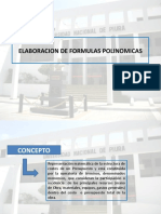 Elaboracion de Formula Polinomica
