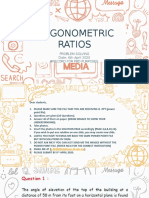 Trigonometrc Ratios Problem Solving