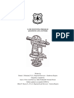 Land Surveying Program Questions and Answers