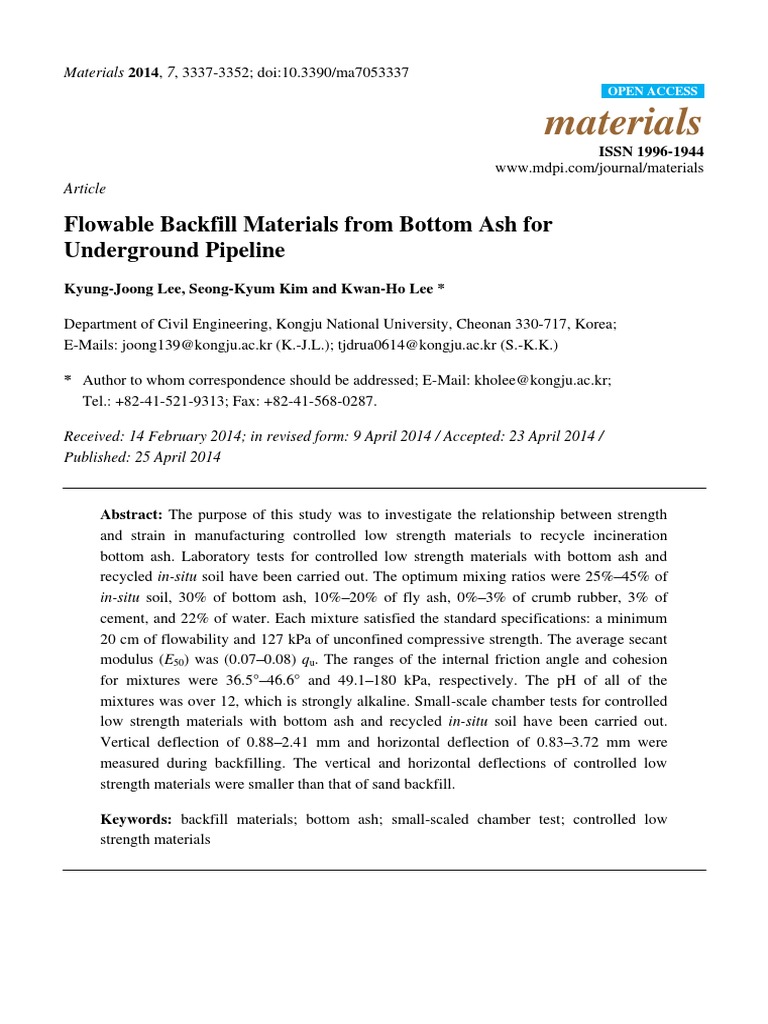 Materials 07 03337 PDF | PDF | Fly Ash | Concrete