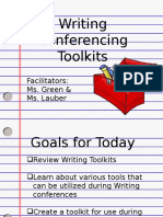 Writing Conferencing Toolkits