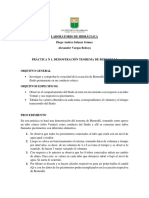 Demostración teorema de Bernoulli en laboratorio de hidráulica