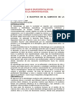 Arbitrariedad e Injusticia en El Ejercicio de La Odontología