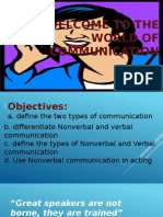 Verbal Communication and Non-Verbal Communication