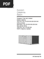 Kurulum Calistirma Bakim - Voyagers II Cati Ustu Uniteleri Sadece Sogutma TKDTKH 155-175-200-250-265-290-340 Isitma Pompasi WKDWKH 125-155-200-265-290-340 Gaz Yakmali Isitma YKDYKH 155-175-200-250 R407C Sogutma Maddesi Lang-T