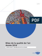 Bilan de La Qualité de I'air Année 2018. Surveillance Et Information en Ile-De-France
