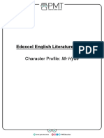 Edexcel English Literature GCSE: Character Profile: MR Hyde