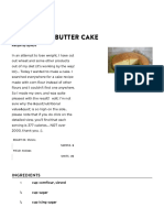 Cornflour Butter Cake Recipe