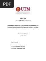 MPPU 1024 Research Methods in Education: (Comparison Between Grounded Theory, Ethnography, Narrative & Case Study)