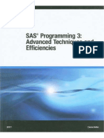 SAS Programming 3 Advanced Techniques and Efficiencies