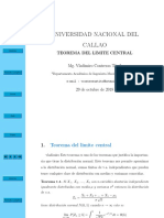 Diapositivas TEOREMA DE LIMITE CENTRAL