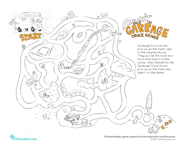 Garbage Truck Maze | PDF