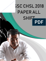 SSC CHSL 2018 Paper All Shift