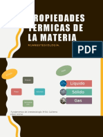 Propiedades Termicas de La Materia: R1Anestesiología