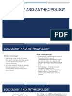 Sociology and Anthropology Introduction