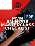 Pre-Masterclass Checklist Cheat Sheet PDF