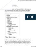 Algebraic Structures Overview